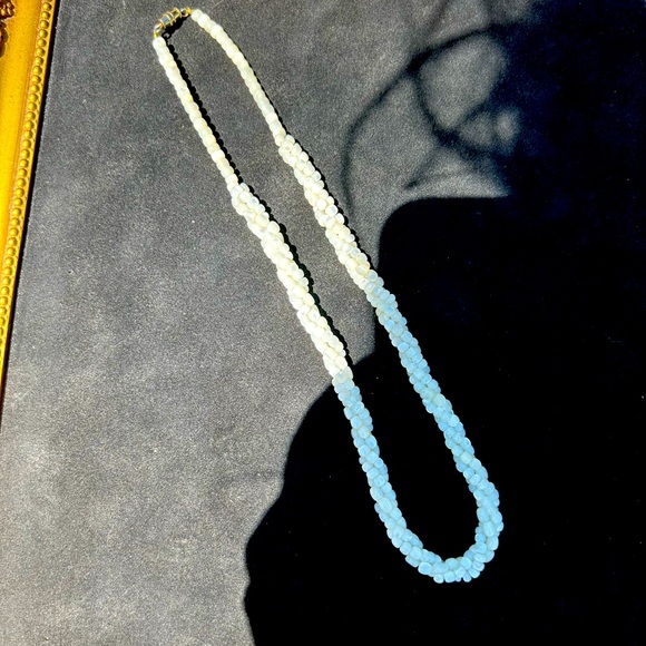 Cute Braided Mother of Pearl Necklace - Picture 2 of 4